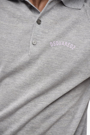 Extra-Fine Virgin Wool Polo With Printed Logo