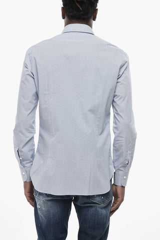 Leichtes Denim-Hemd mit französischem Kragen