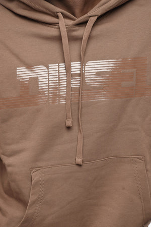 Hoodie-Sweatshirt einfarbig S-GINN mit Maxi-Logo