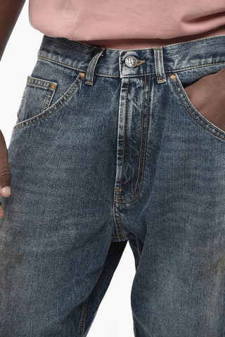 Jeans Mom Fit WORKWEAR con Bottone alla Caviglia 22cm