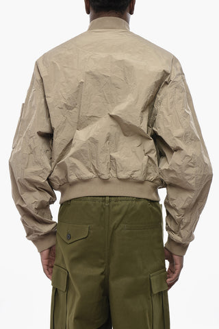 Bomber-Fit Windbreaker with Utility Pockets