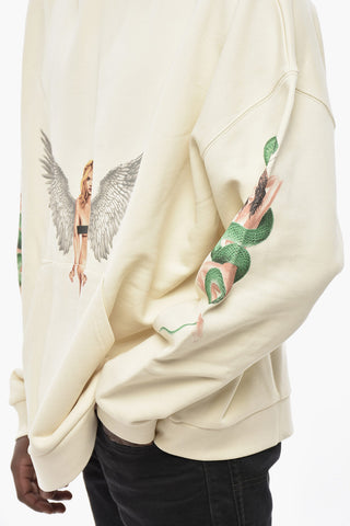 Hoodie PIN UP aus gebürsteter Baumwolle