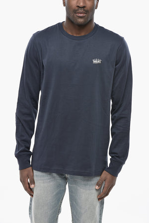 Cotton Crew Neck T-Shirt T-JUST-LS-SITUATION with Logo