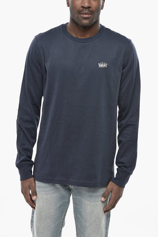 T-shirt Girocollo T-JUST-LS-SITUATION in Cotone con Logo