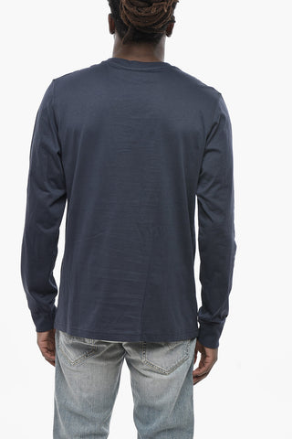 T-shirt Girocollo T-JUST-LS-SITUATION in Cotone con Logo