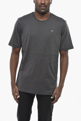 Cotton Crewneck T-Shirt T-JUST Solid Color