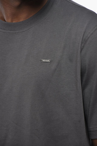 Rundhals-T-Shirt T-JUST aus Baumwolle, einfarbig
