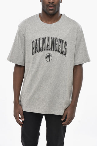 Rundhals-T-Shirt COLLEGE aus Baumwolle mit Glitzerprint