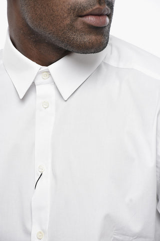 GOLD Spread Collar Stretch Cotton Shirt