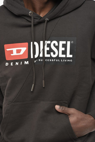 Hoodie S-GIRK-HOOD-CUTY Aus Angerauter Baumwolle