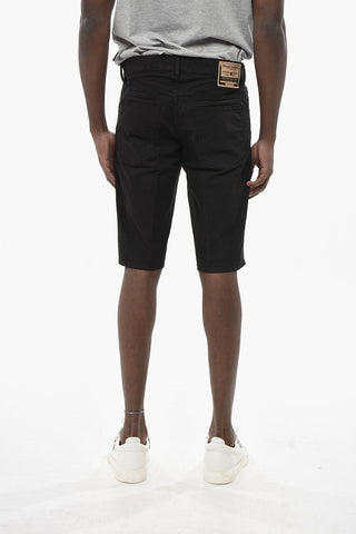 Slim-Fit Solid-Color Shorts