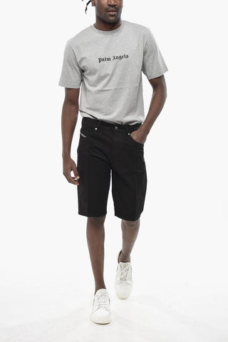 Slim-Fit Solid-Color Shorts