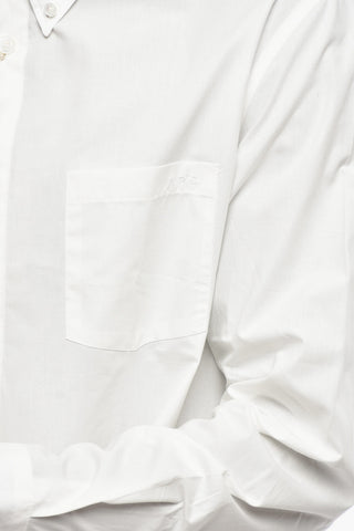Standard-Fit Hemd in Uni mit Button-Down-Kragen
