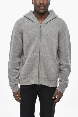Hoodie CURVED LOGO With Front Zip