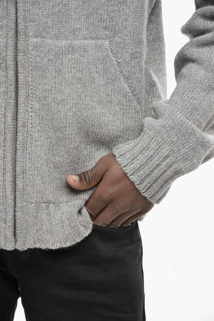 Hoodie CURVED LOGO With Front Zip