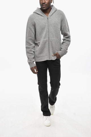 Maglia Hoodie CURVED LOGO con Zip Frontale
