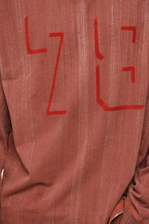 Long-Sleeve Crew Neck T-Shirt T-BOXT-LS-Q2 with Velour Details