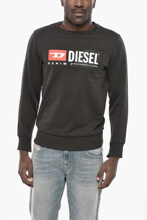 Cotton Crewneck Sweatshirt S-GIRK-CUTY With Maxi Logo