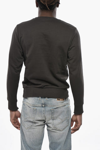 Cotton Crewneck Sweatshirt S-GIRK-CUTY With Maxi Logo