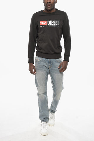 Cotton Crewneck Sweatshirt S-GIRK-CUTY With Maxi Logo