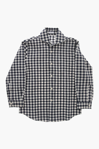 Textured Cotton Gingham Shirt