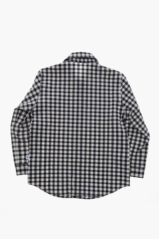 Textured Cotton Gingham Shirt