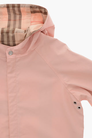 타탄 무늬 리버시블 트렌치 코트