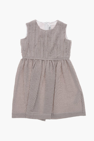 Hairline Cotton-Blend Flared Shirt Dress