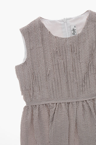 Hairline Cotton-Blend Flared Shirt Dress