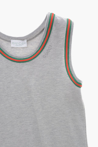 Tank Dress in Jersey con Dettagli Iconici e Fondo Plissè