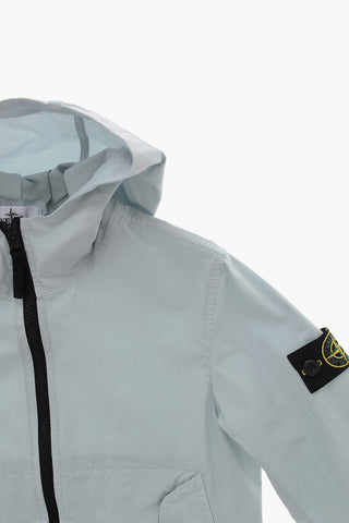 Windjacke aus Baumwollmischung mit Reißverschluss vorne