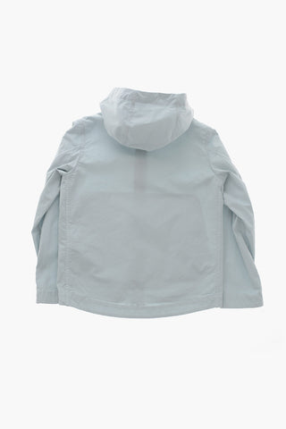 Windjacke aus Baumwollmischung mit Reißverschluss vorne