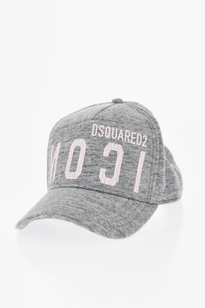 ICON Cappello Baseball in Tinta Unita con Stampa Cracked