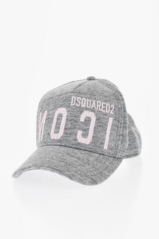 ICON Cappello Baseball in Tinta Unita con Stampa Cracked