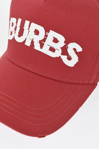 Einfarbige Basecap BURBS mit Reliefdetail