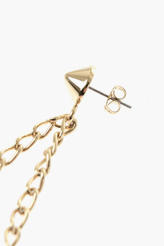 Open Your Heart Pendant Earrings with Embossed Print