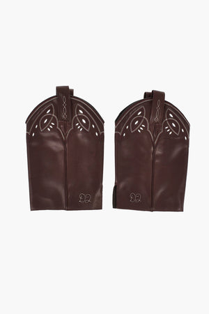 Leder-Gamaschen im Cowboy-Stil