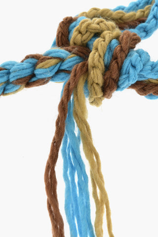 Wool-Blend Cable Knit Scarf