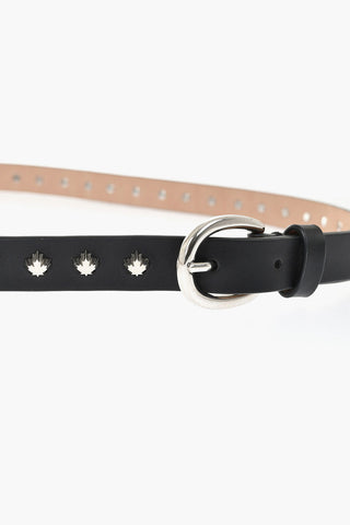 Cintura In Pelle '80S con Borchie 20mm