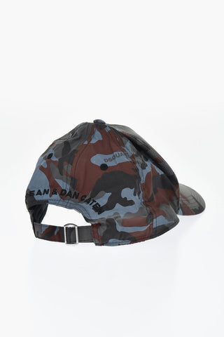 Cappello Baseball con Motivo Camouflage e Logo Ricamato