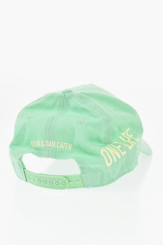 ONE LIFE ONE PLANET Cappello Baseball in Cotone Organico con Stampa