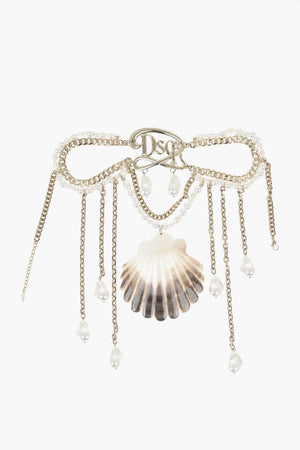 Chocker in Ottone con Perle e Conchiglie