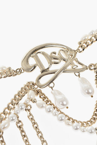 Chocker in Ottone con Perle e Conchiglie