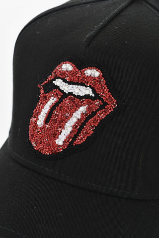 Uni-Baseballmütze ROLLING STONES mit Perlendetail