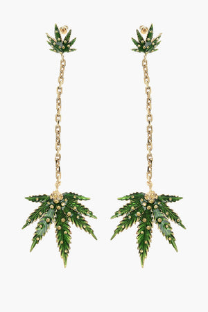 Marija Drop Earrings with Rhinestones