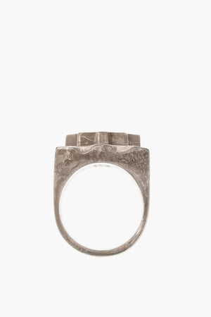 메탈 링 FUNKY TRIBAL 단풍잎 모티프 장식