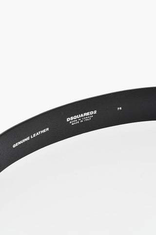 3,5 cm Ledergürtel mit herzförmiger Metallschnalle