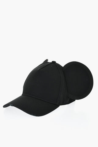 Basecap aus Baumwollgabardine mit Mäuseohren