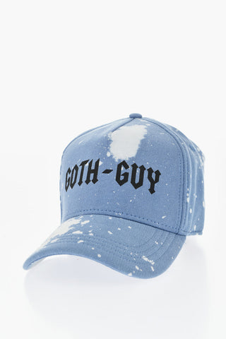 Cappello da Baseball in Cotone Effetto Acid Wash