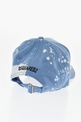 Cappello da Baseball in Cotone Effetto Acid Wash